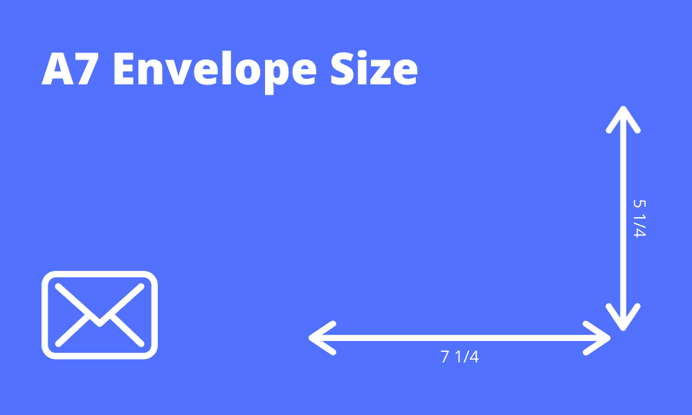 A7 envelope size